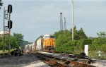 UP 9415 om NB freight in Broockley siding